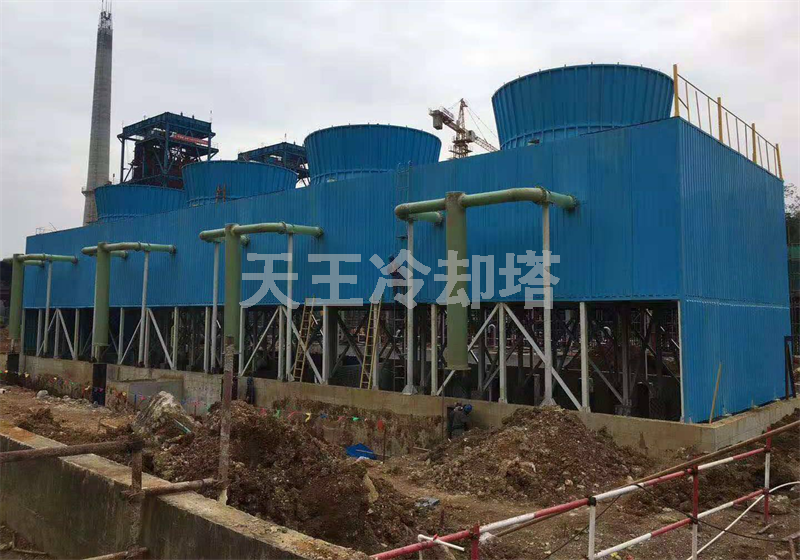 河南開祥精細(xì)化工有限公司玻璃鋼框架結(jié)構(gòu)冷卻塔500型×4臺（2017年）